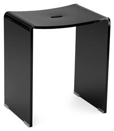 Σκαμπό Σαλονιού Black 43.5x37x28εκ.