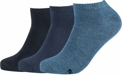 Skechers Ανδρικές Μονόχρωμες Κάλτσες Μπλε 3Pack από το MybrandShoes