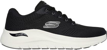 Skechers Arch Fit 2.0 Ανδρικά Ανατομικά Sneakers Μαύρο / Λευκό