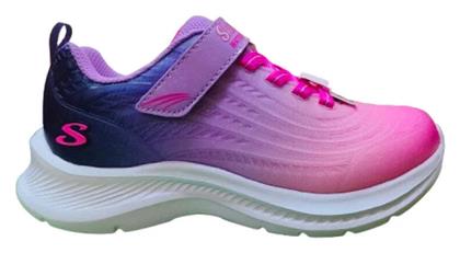 Skechers Αδιάβροχα Αθλητικά Παιδικά Παπούτσια Running Rush Runner με Σκρατς Μωβ