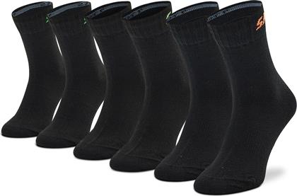 Skechers Αθλητικές Παιδικές Κάλτσες Μακριές Μαύρες 3 Ζευγάρια από το MybrandShoes