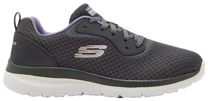 Skechers Mesh Lace Up Γυναικεία Running Γκρι από το Z-mall