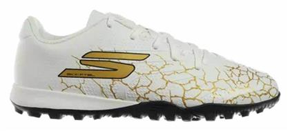 Skechers Παιδικά Ποδοσφαιρικά Παπούτσια με Σχάρα Λευκά