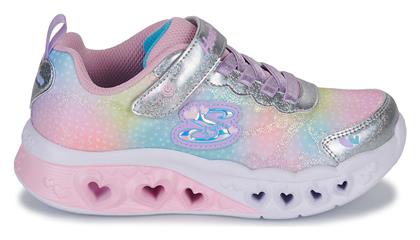 Skechers Παιδικά Sneakers Flutter Heart με Φωτάκια Ροζ