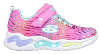 Skechers Παιδικά Sneakers με Φωτάκια Ροζ