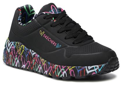 Skechers Παιδικό Sneaker Lovely Luv για Κορίτσι Μαύρο