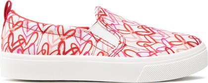 Skechers Poppy Πάνινα Γυναικεία Slip-On White / Red / Pink από το Modivo