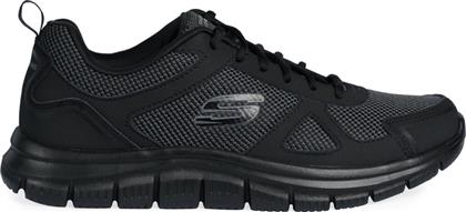 Skechers Track Ανδρικά Αθλητικά Παπούτσια Running Μαύρα από το MybrandShoes