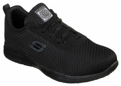 Skechers Work Relaxed Fit Ghenter Bronaugh Παπούτσι Εργασίας Μαύρο με Πιστοποίηση SR από το Parex