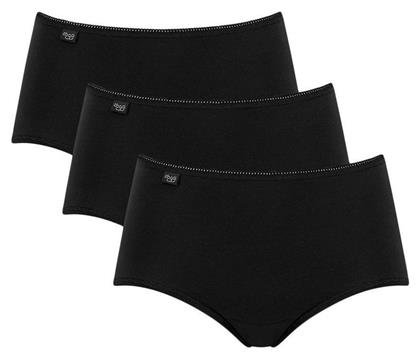 Sloggi 24/7 Midi Βαμβακερά Ψηλόμεσα Γυναικεία Boxer 3Pack Μπεζ από το Zaboo