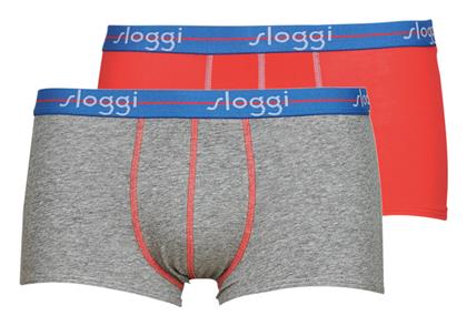 Sloggi Ανδρικά Μποξεράκια 2Pack Grey / Red