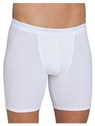 Sloggi Basic Long Ανδρικό Boxer σε Λευκό χρώμα από το Plus4u