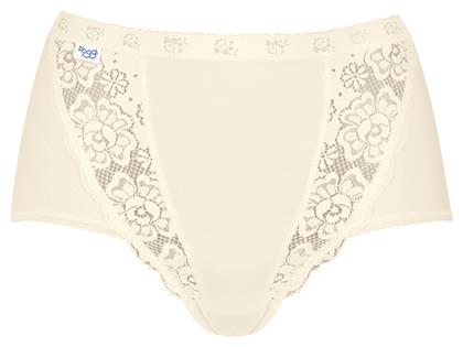 Sloggi Chic Maxi Ψηλόμεσο Γυναικείο Boxer με Δαντέλα Μπεζ από το Plus4u