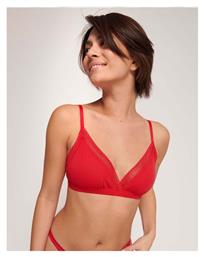 Sloggi Go Ribbed Κόκκινο Γυναικείο Bralette Σουτιέν