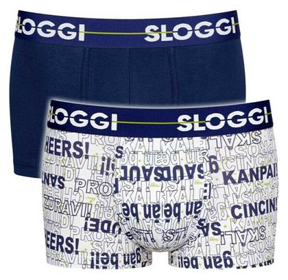 Sloggi Holiday Ανδρικά Μποξεράκια Μπλε / Λευκό 2Pack