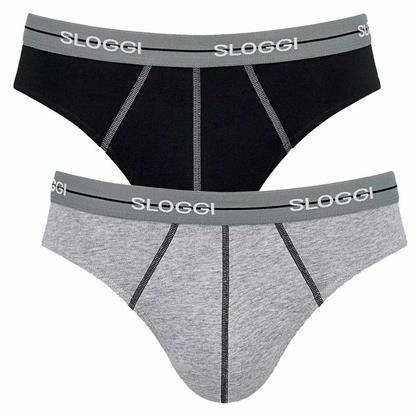 Sloggi Start Mini Ανδρικά Σλιπ Black / Grey 2Pack