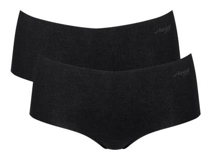 Sloggi Zero Γυναικεία Boxer 2Pack χωρίς Ραφές Μαύρα από το Tres Chic