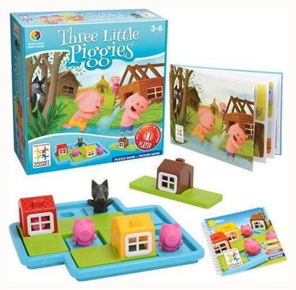 Smart Games Επιτραπέζιο Παιχνίδι Three Little Piggies για 1 Παίκτη 3+ Ετών