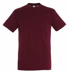 Sol's Regent Ανδρικό Διαφημιστικό T-shirt Κοντομάνικο Burgundy από το Blooza