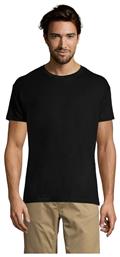 Sol's Regent Ανδρικό Διαφημιστικό T-shirt Κοντομάνικο Deep Black από το Blooza