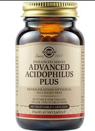 Solgar Advanced Acidophilus Plus Προβιοτικά 60 φυτικές κάψουλες