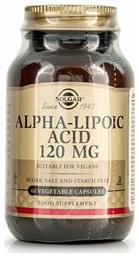 Solgar Alpha Lipoic Acid χωρίς Γλουτένη 120mg 60 φυτικές κάψουλες