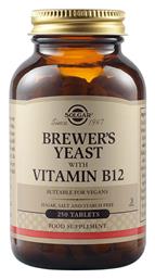 Solgar Brewer's Yeast with Vitamin B12 500mg 250 x 1 ταμπλέτες