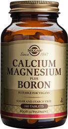Solgar Calcium Magnesium Plus Boron 100 ταμπλέτες
