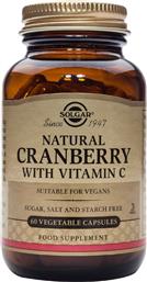 Solgar Natural Cranberry with Vitamin C 60 φυτικές κάψουλες από το Pharm24