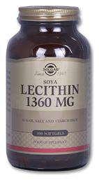 Solgar Lecithin 1360mg 100 μαλακές κάψουλες