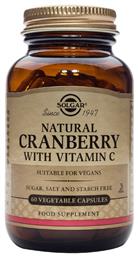 Solgar Natural Cranberry with Vitamin C 60 φυτικές κάψουλες