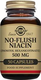 Solgar No-Flush Niacin 500mg 50 φυτικές κάψουλες