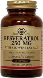 Solgar Resveratrol 250mg with Red Wine Extract 30 μαλακές κάψουλες από το Pharm24