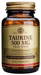 Solgar Taurine 500mg 50 φυτικές κάψουλες από το Pharm24