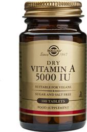Solgar Vitamin A 5000 IU 100 ταμπλέτες από το Pharm24