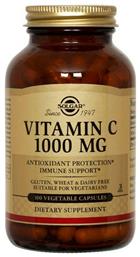 Solgar Vitamin C Βιταμίνη 1000mg 100 φυτικές κάψουλες