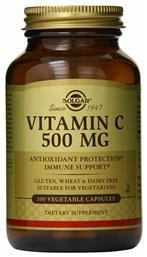 Solgar Vitamin C Βιταμίνη 500mg 100 φυτικές κάψουλες