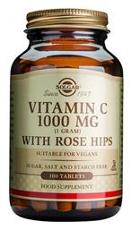 Solgar Vitamin C with Rose Hips Βιταμίνη 1000mg 100 ταμπλέτες