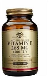 Solgar Vitamin E Βιταμίνη 400iu 268mg 100 μαλακές κάψουλες