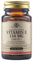 Solgar Vitamin E Βιταμίνη για Αντιοξειδωτικό 200iu 50 μαλακές κάψουλες από το Pharm24