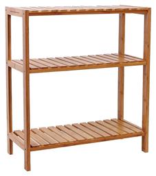 Songmics Επιδαπέδια Ραφιέρα Μπάνιου Bamboo με 3 Ράφια 60x26x66cm από το EasyU