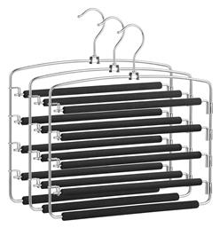 Songmics Κρεμάστρα Ντουλάπας για Παντελόνια Μεταλλική Μαύρη CRI041BK 3τμχ