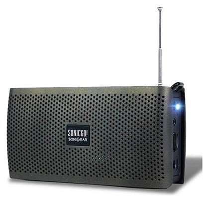 Sonic Gear Sonicgo RDO 30X Φορητό Ραδιόφωνο Επαναφορτιζόμενο με Bluetooth και USB Γκρι