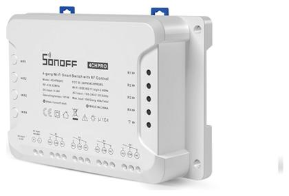 Sonoff 4CH PRO R3 Smart Ενδιάμεσος Διακόπτης με Wi-Fi και RF