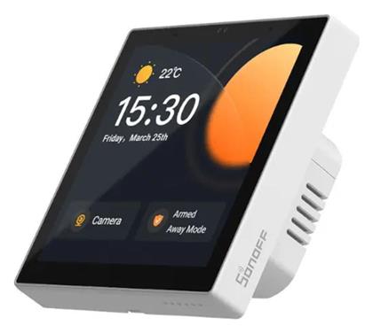 Sonoff Χωνευτός Διακόπτης Τοίχου με Οθόνη Αφής Wi-Fi Φωτισμού Λευκός