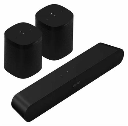 Sonos Entertainment Set με Ηχεία 5.0 Black Ray & 2x Sonos One SL