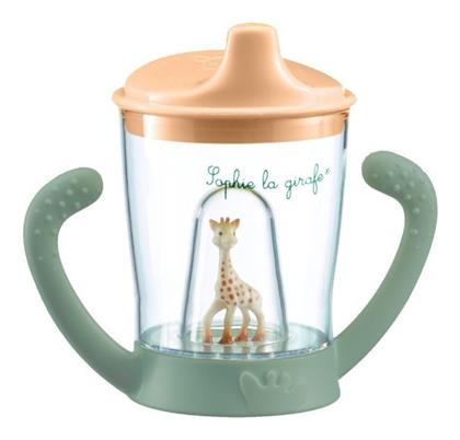 Sophie La Girafe Εκπαιδευτικό Μπιμπερό με Λαβές Non Drip 6m+ 180ml