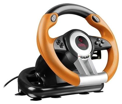 SpeedLink Drift O.Z. Racing Wheel Τιμονιέρα με Μοχλό Ταχυτήτων και Πετάλια για PC με 180° Περιστροφής από το Public