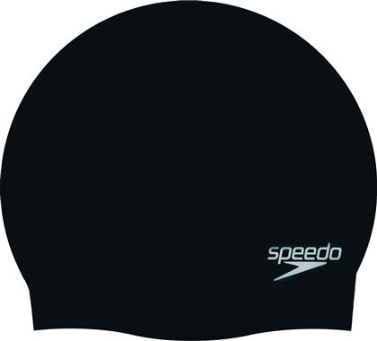 Speedo Plain Moulded Σκουφάκι Κολύμβησης Ενηλίκων από Σιλικόνη Μαύρο από το Plus4u