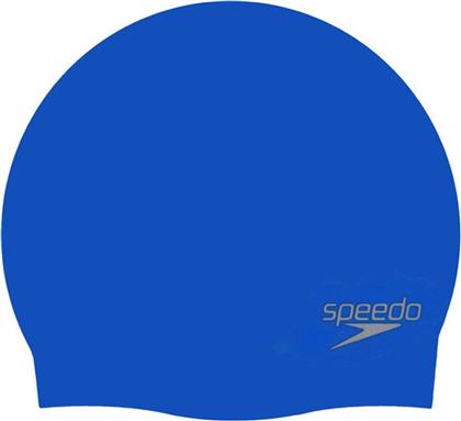 Speedo Plain Moulded Σκουφάκι Κολύμβησης Ενηλίκων από Σιλικόνη Μπλε από το Plus4u
